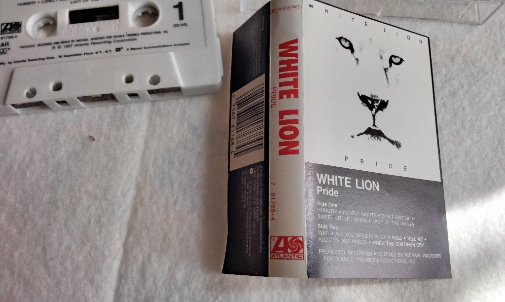 Cassette Hard Rock White Lion Pride USA 1987 MUST-HAVE, 1 bandje, Ophalen of Verzenden, Zo goed als nieuw, Origineel