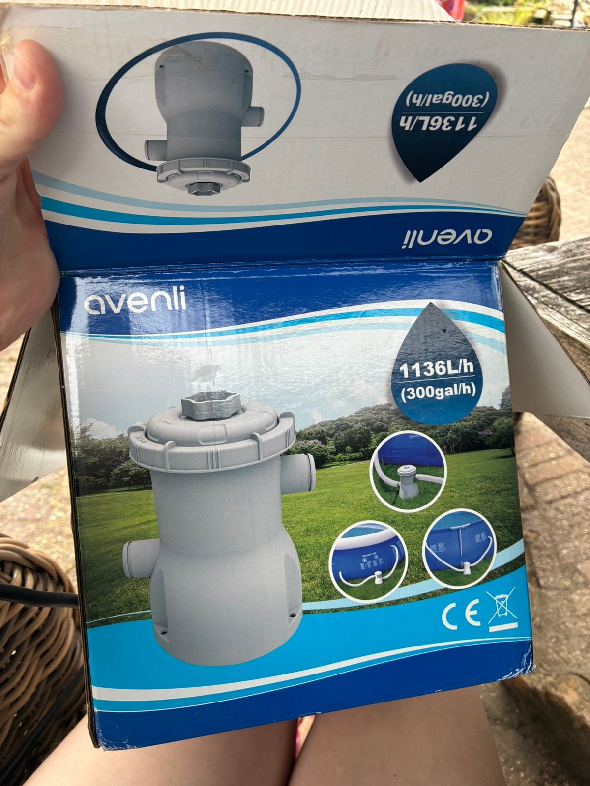 Avenli 360x76 cm zwembad + pomp, Tuin en Terras, Zwembaden, Ophalen, Minder dan 80 cm, Rond, 300 cm of meer