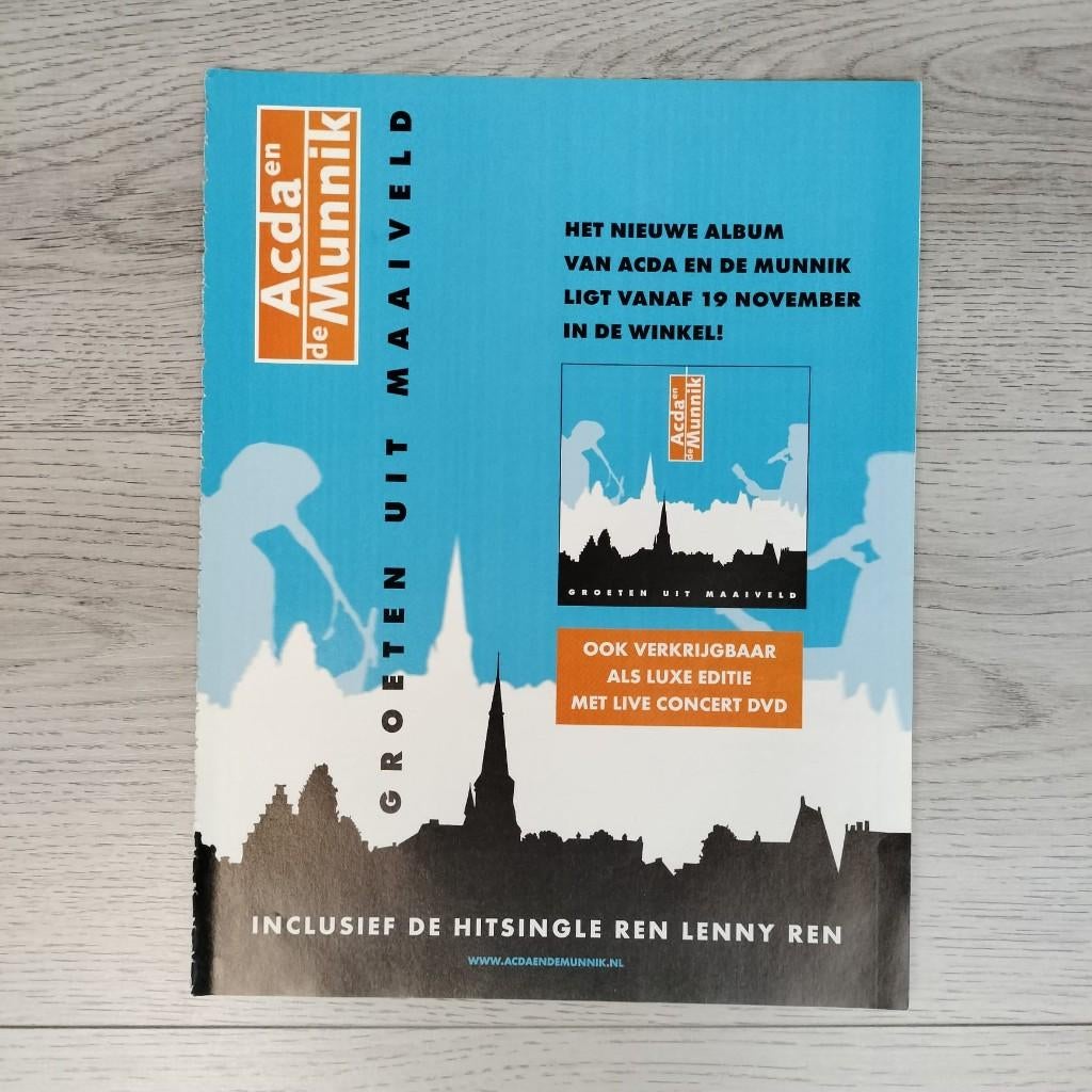 Acda en de Munnik advertentie 1 pagina advertentie, Verzamelen, Verzenden, Zo goed als nieuw, Boek, Tijdschrift of Artikel