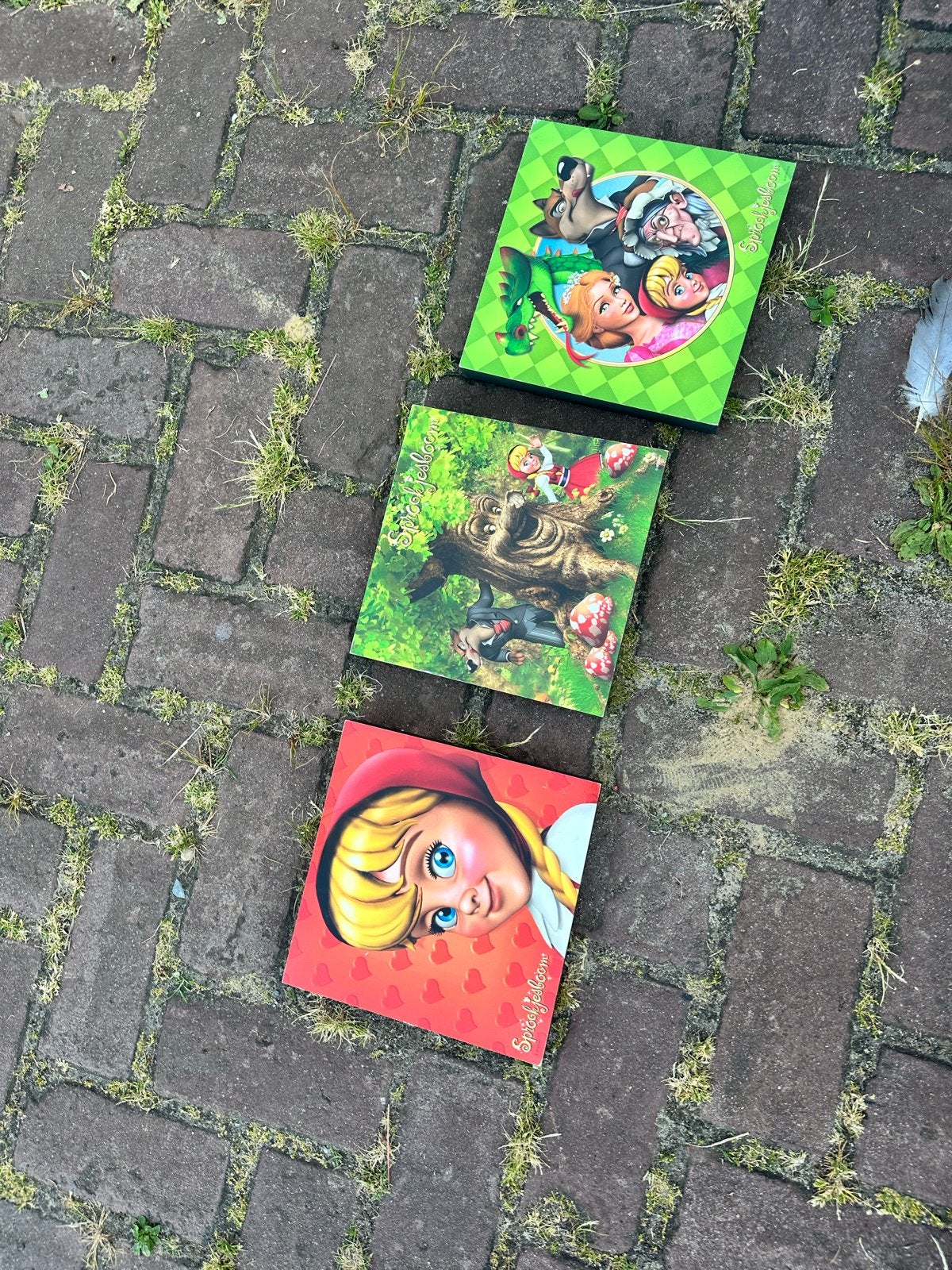 Efteling sprookjes wanddecoratie (3 stuks), Ophalen, Gebruikt, Print, Minder dan 50 cm