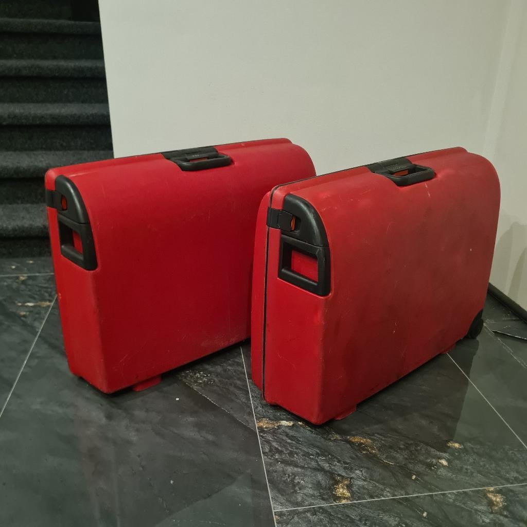 Carlton reiskoffer, Gebruikt, 50 tot 60 cm, Hard kunststof, 55 cm of meer