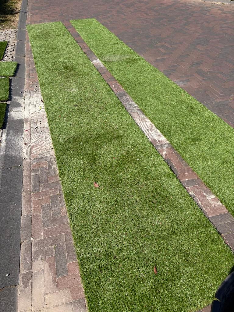 Kunstgras voor tuin of balkon, Tuin en Terras, Gras en Kunstgras, Gebruikt, Kunstgras, 10 tot 20 m², Ophalen of Verzenden