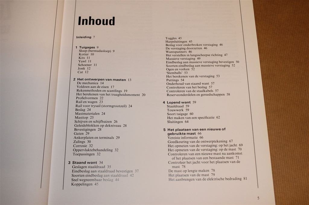 Tuigages voor Zeiljachten — Installatie, Onderhoud & Trim, Ophalen of Verzenden, Zo goed als nieuw, Overige onderwerpen