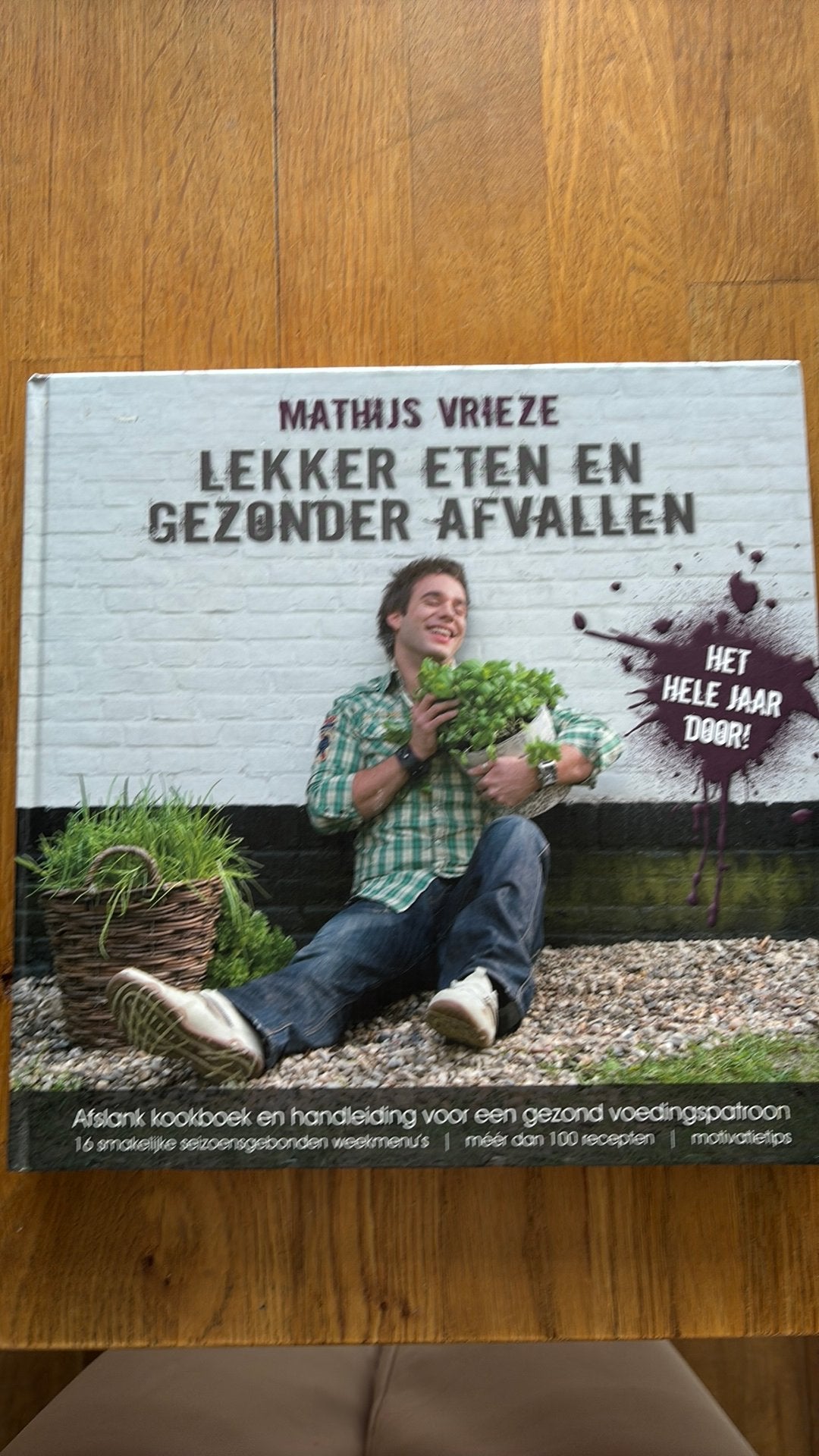 Lekker eten en gezond afvallen door Mathijs Vrieze, Ophalen of Verzenden, Zo goed als nieuw