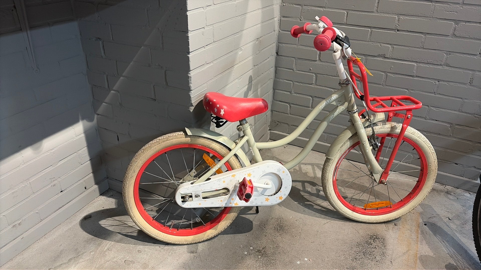 Superstar meisjes fiets  18 inch, Minder dan 47 cm, Ophalen, Gebruikt, Staal