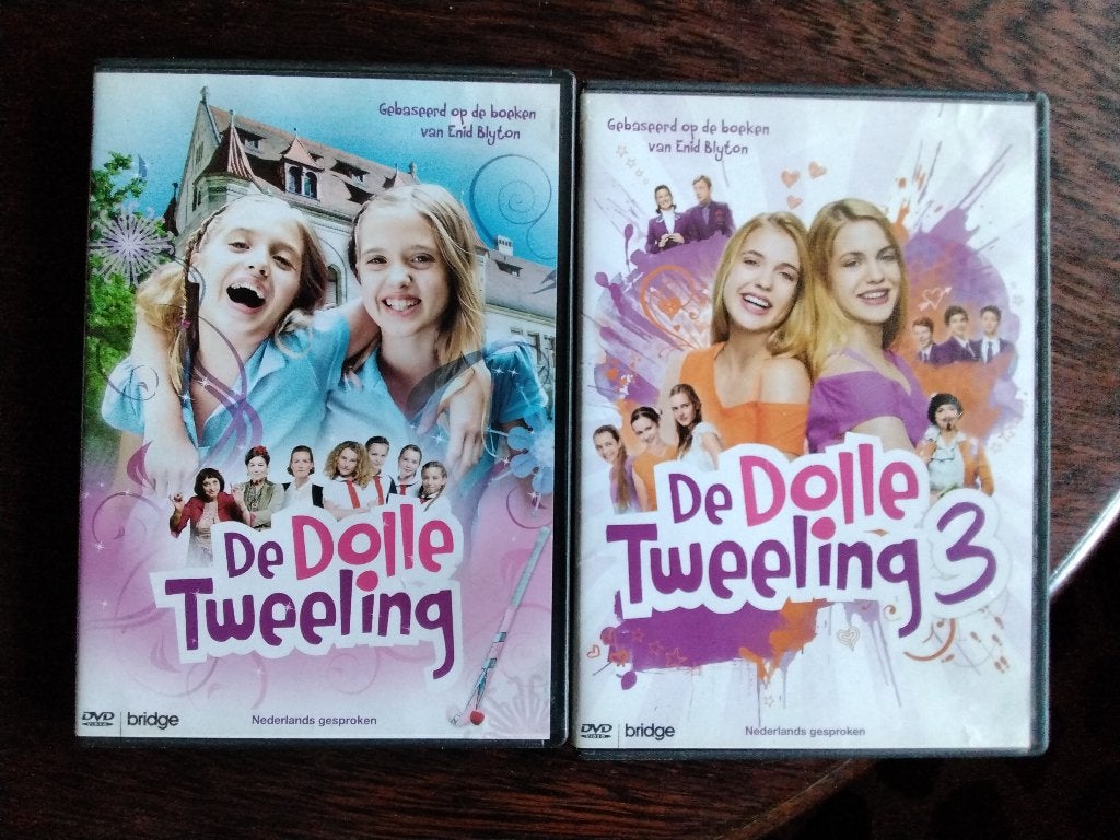 De dolle tweeling en De dolle tweeling 3, 2 dvds, origineel, Avontuur, Alle leeftijden, Ophalen of Verzenden, Zo goed als nieuw