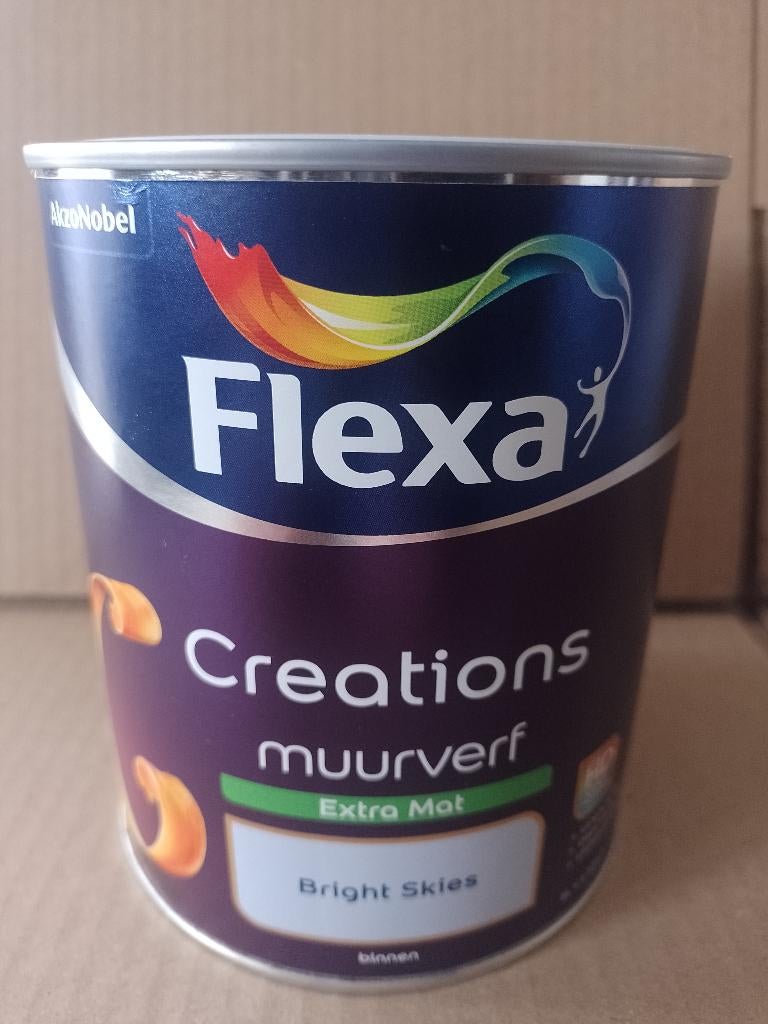 Flexa Creations muurverf 1 liter Bright Skies., Ophalen of Verzenden, Nieuw, Knutselmateriaal