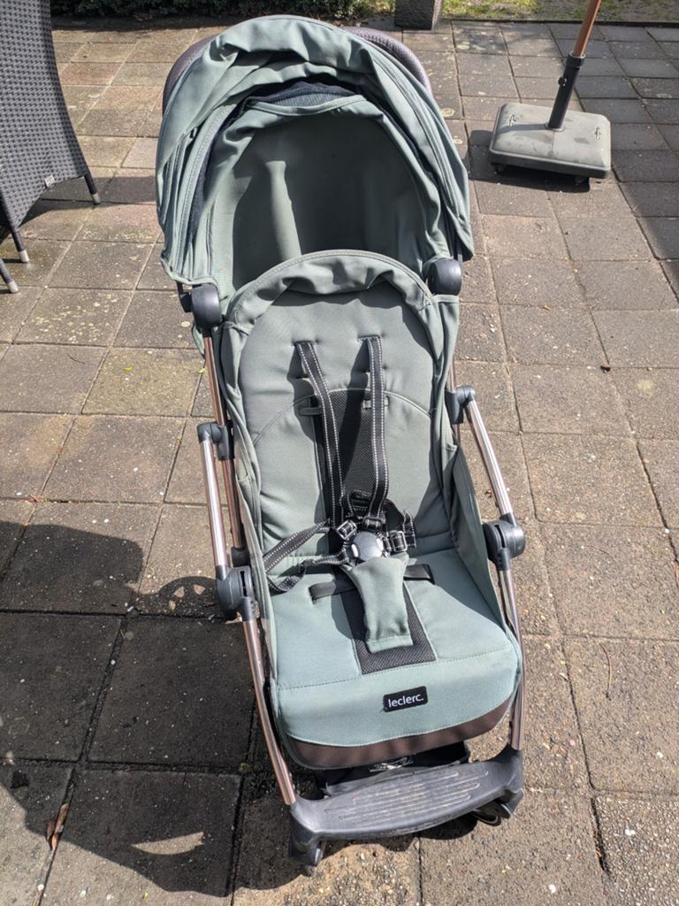 Leclerc Baby Influencer buggy - Groen, Ophalen, Gebruikt, Overige merken, Verstelbare rugleuning