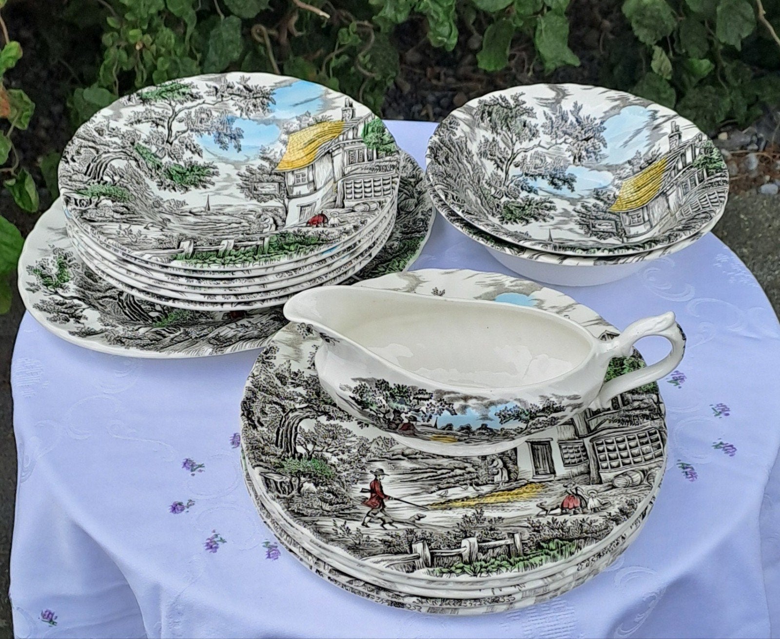 Myott Meakin 'The Hunter' servies - 12 delig, Ophalen
