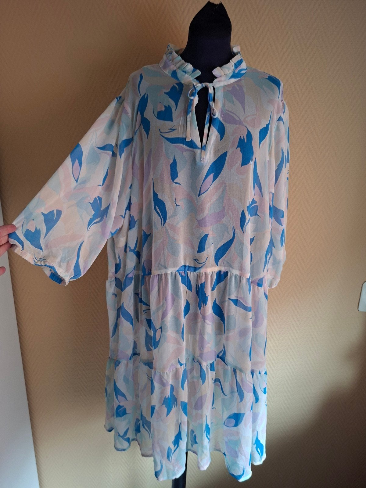 Prachtige Zomerjurkje van Zizzi! maat 54/56,, Zizzi, Meerkleurig, Maat 46/48 (XL) of groter, Ophalen of Verzenden