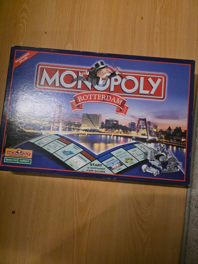Monopoly Rotterdam - Gelimiteerde Oplage, Hobby en Vrije tijd, Gezelschapsspellen | Bordspellen, Vijf spelers of meer, Ophalen of Verzenden