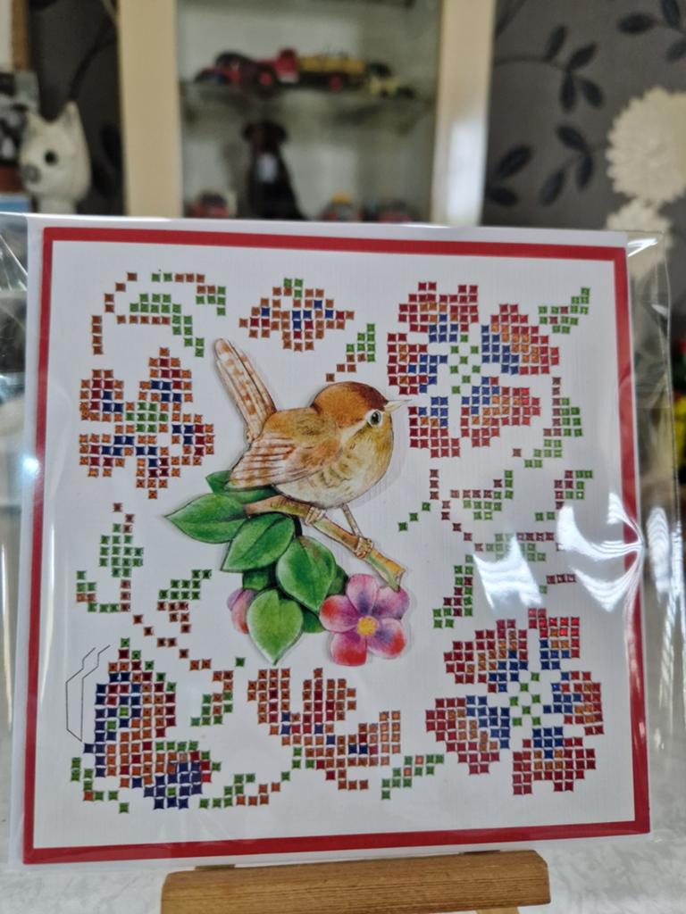 Kaartje hobbydots sparkles vogel op tak, Ophalen of Verzenden, Nieuw, Overige thema's