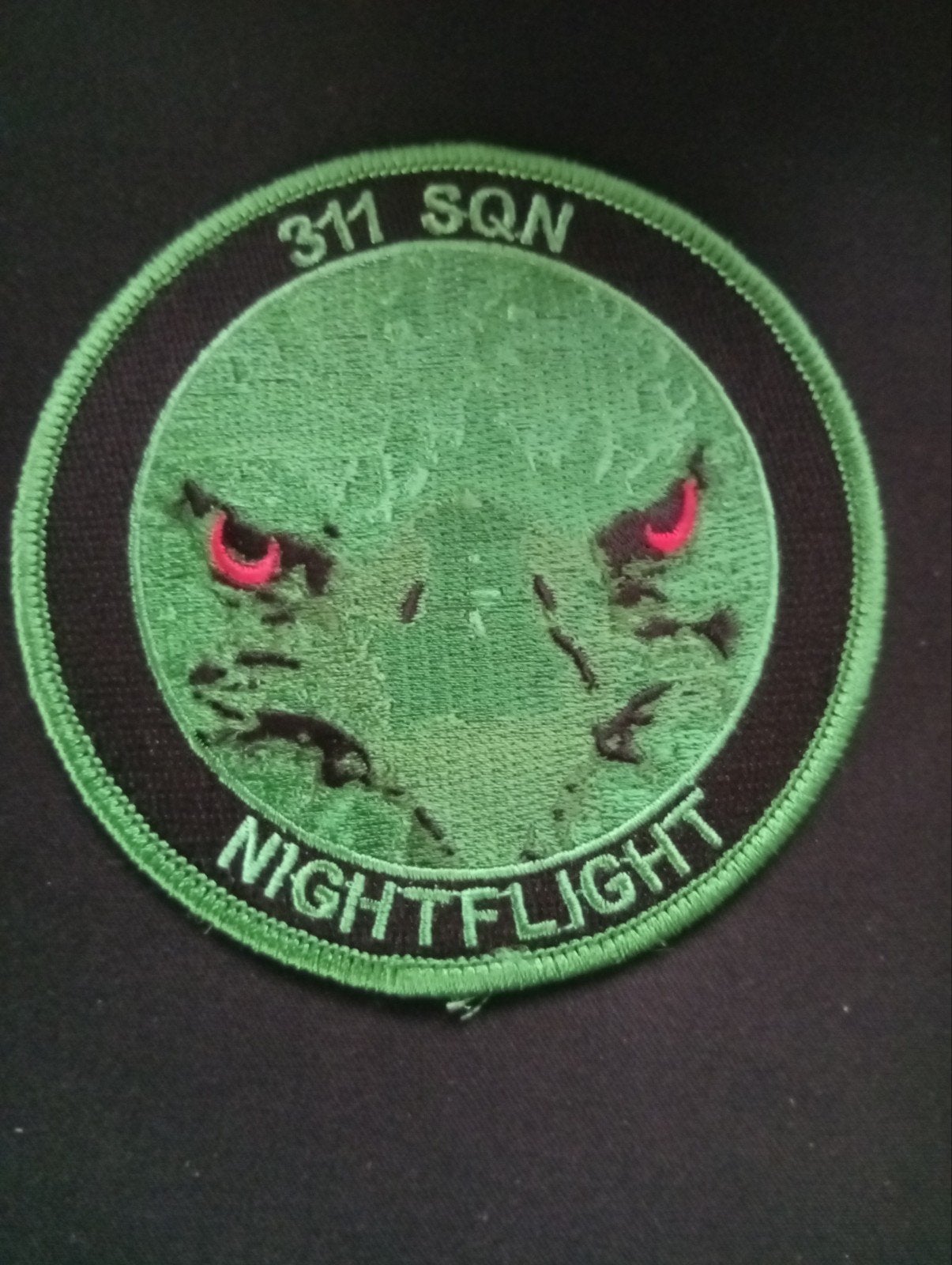patch 311 squadron nightflight, Ophalen of Verzenden, Zo goed als nieuw, Patch, Badge of Embleem