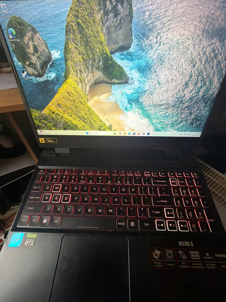 Acer Nitro 5 Gaming Laptop, Computers en Software, Windows Laptops, Gebruikt, Met videokaart, 8 GB, Ophalen of Verzenden