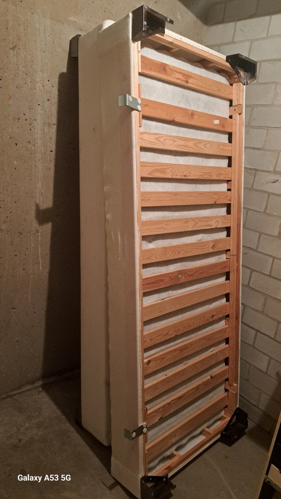 onderkant boxspring 2x80, Ophalen, Gebruikt, Tweepersoons, 160 cm