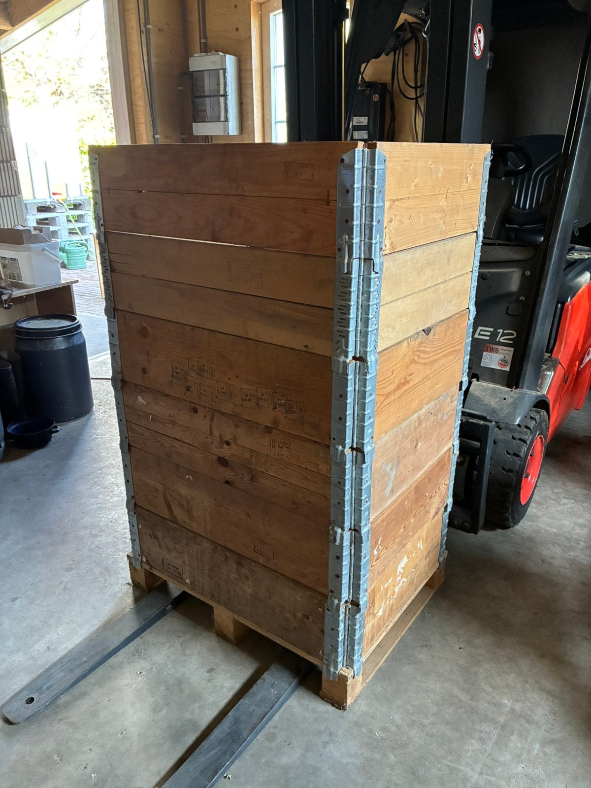 Palletopzetranden 6 st, Tuin en Terras, Ophalen, Gebruikt, Minder dan 30 cm, 60 tot 100 cm