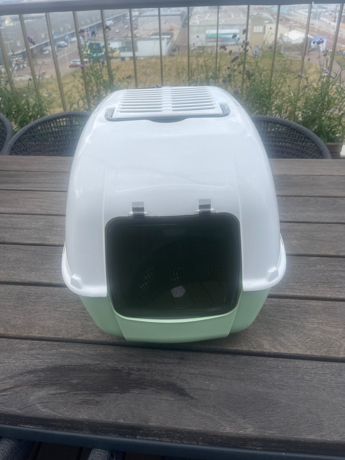 Kattenbak zgan, Ophalen of Verzenden, Zo goed als nieuw