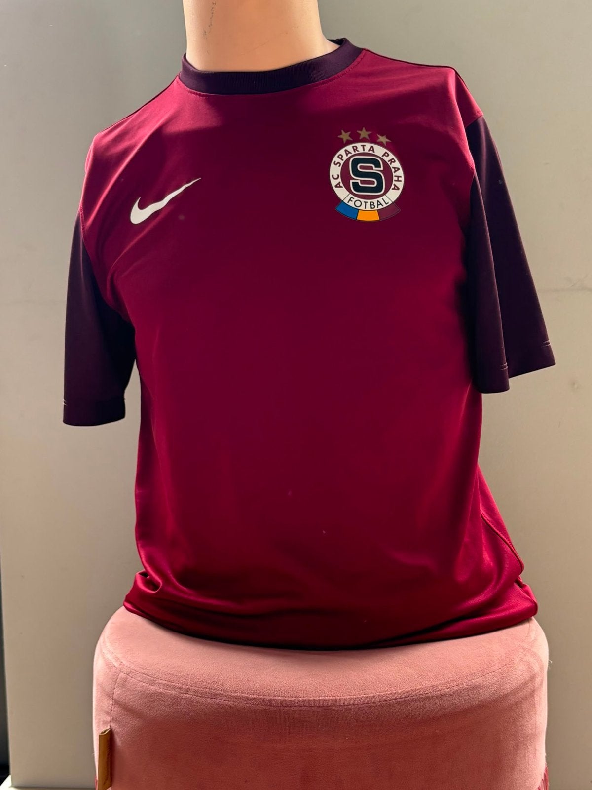 Nike AC Sparta Praag voetbalshirt maat S, Ophalen of Verzenden, Voetbal, Gedragen, Rood