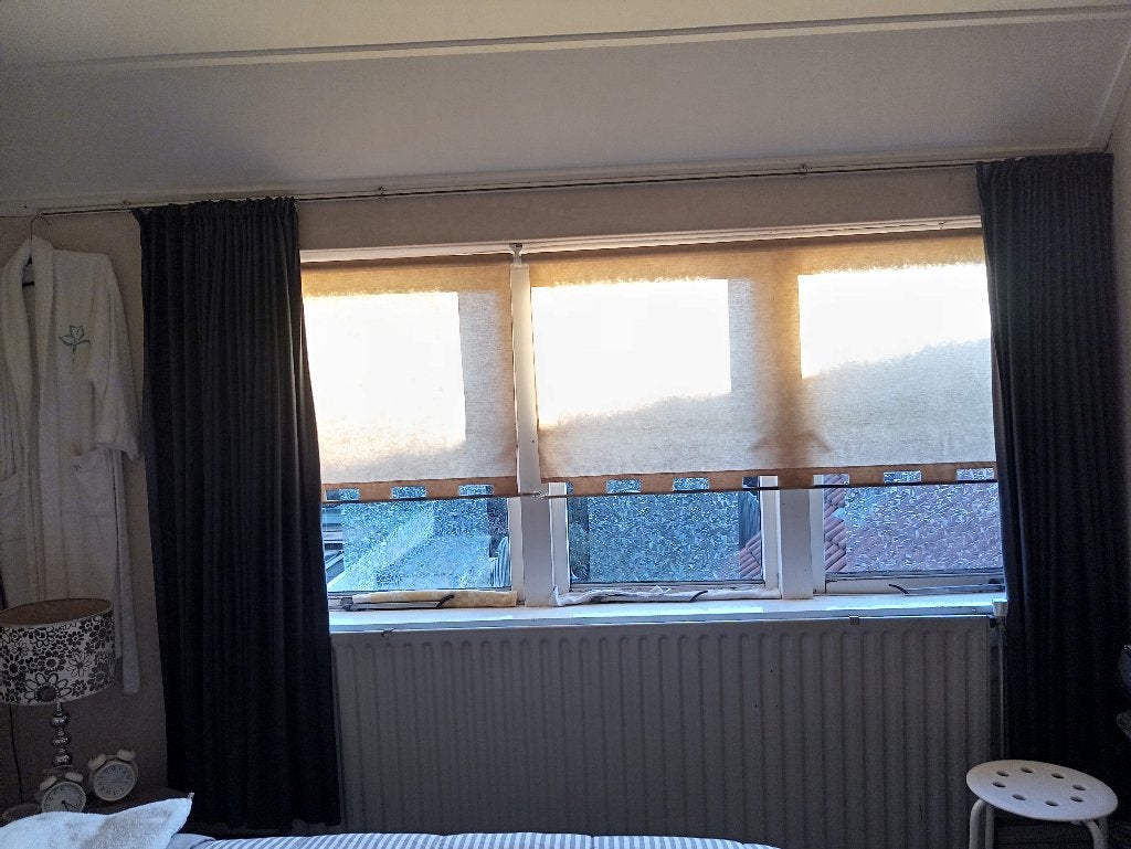 2 gele rolgordijnen, Huis en Inrichting, Ophalen, Gebruikt, Rolgordijn, Geel