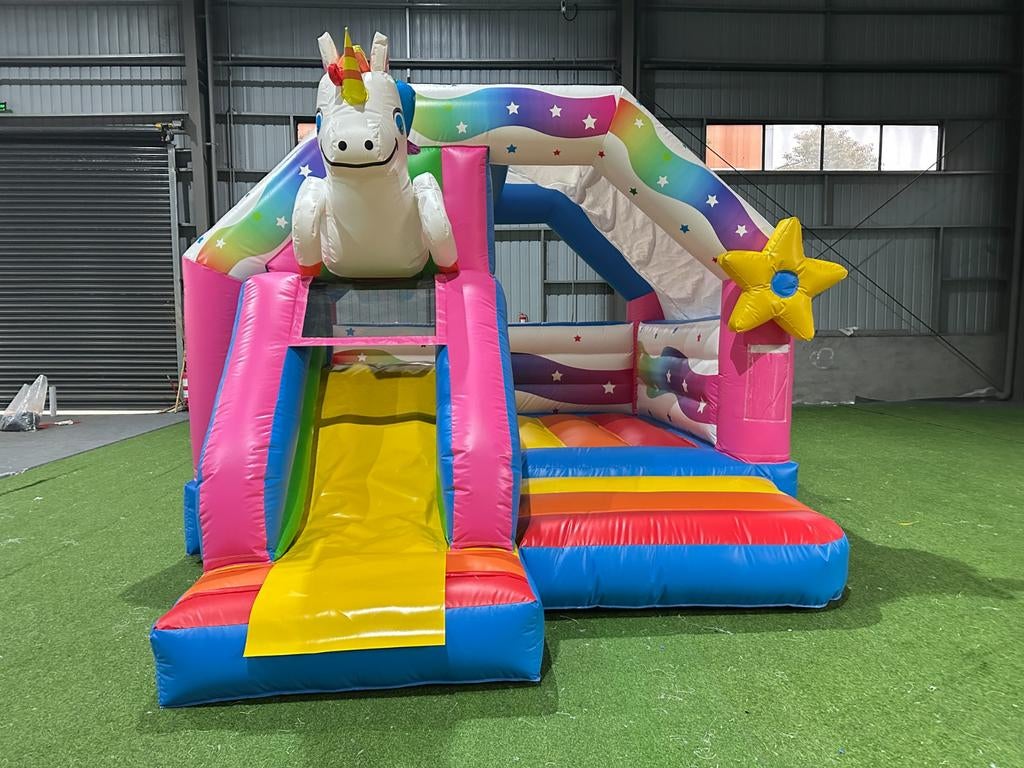 Springkussen “Unicorn” te huur, Ophalen of Verzenden, Zo goed als nieuw, Overige