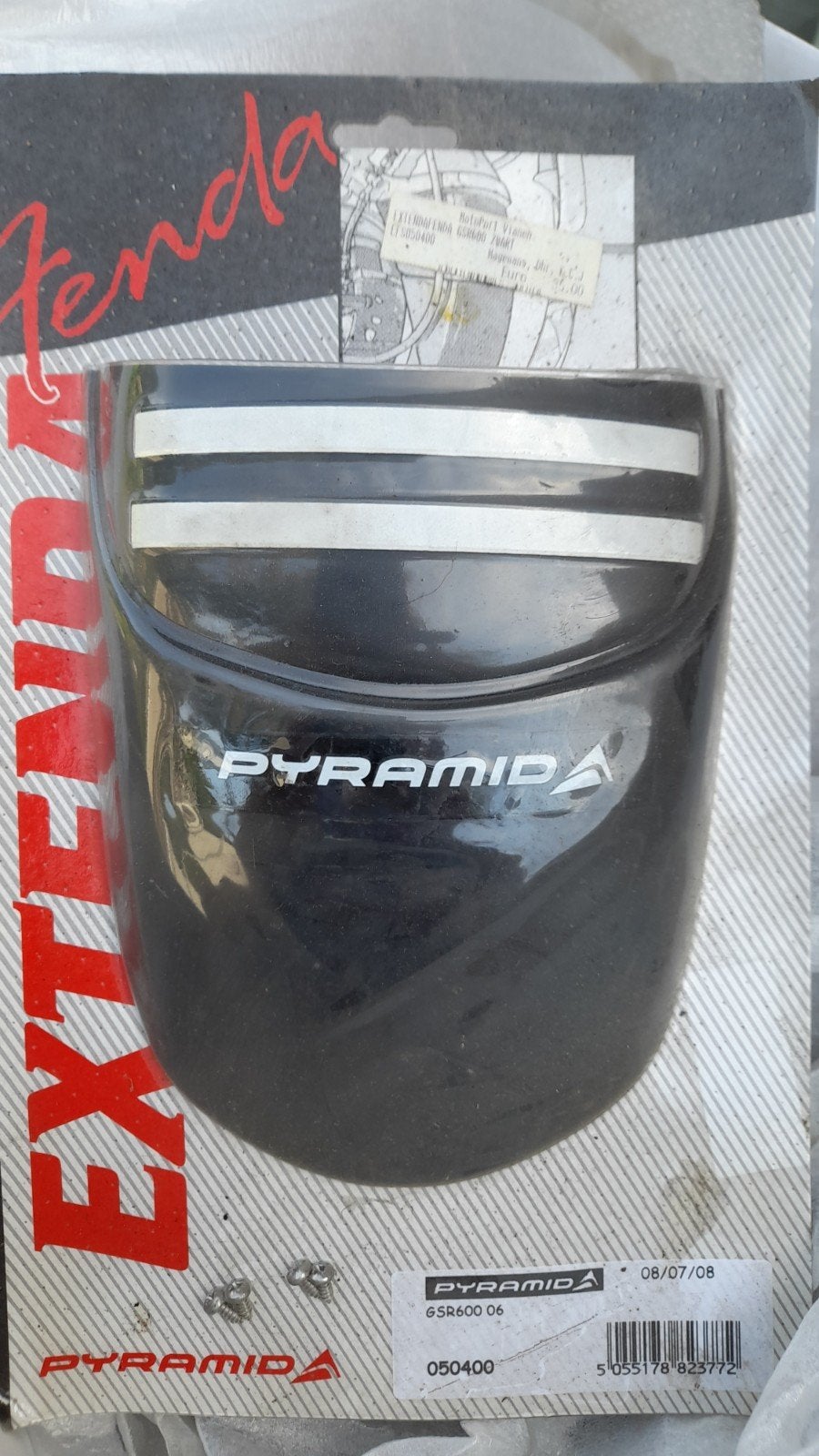 Pyramid Fender Extenda Spatbord Verlengstuk GSR600 06 Zwart, Ophalen of Verzenden, Nieuw