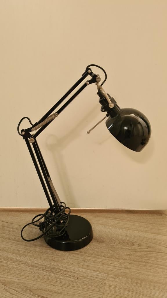 IKEA Forsa bureaulamp - Zwart 2 stuks, Gebruikt, Ophalen of Verzenden, Metaal, Modern, Industrieel