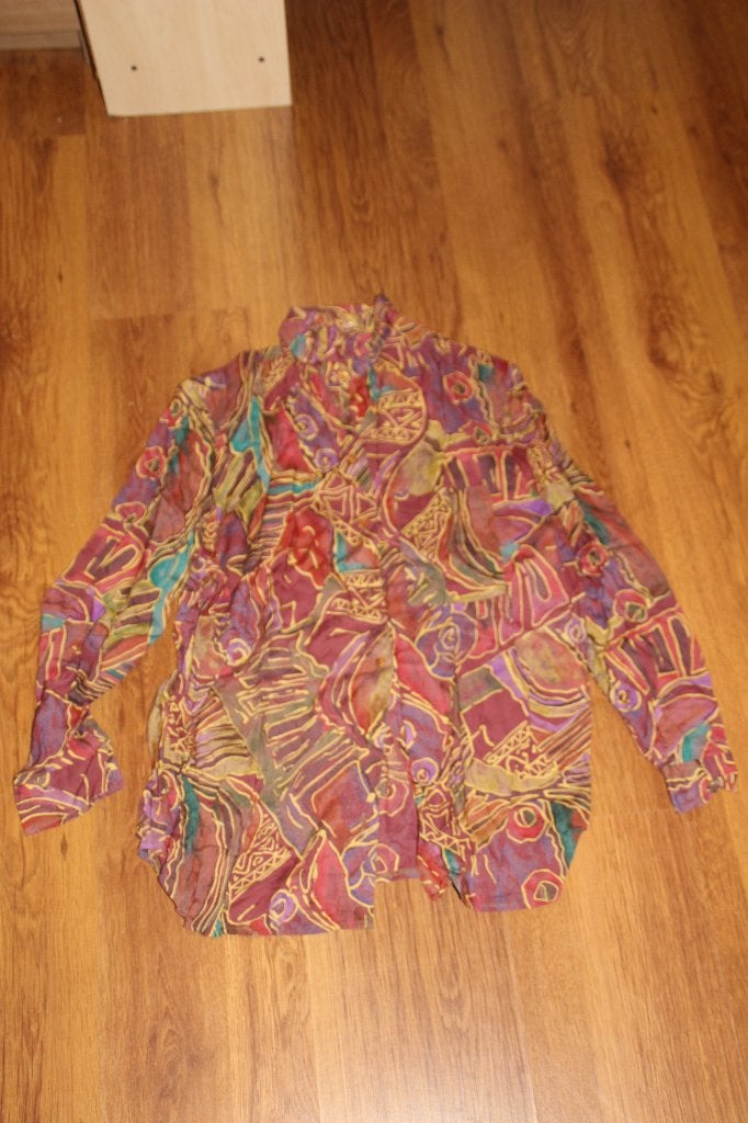 blouse gekleurd christel, Ophalen of Verzenden, Gedragen, Maat 38/40 (M), Overige kleuren
