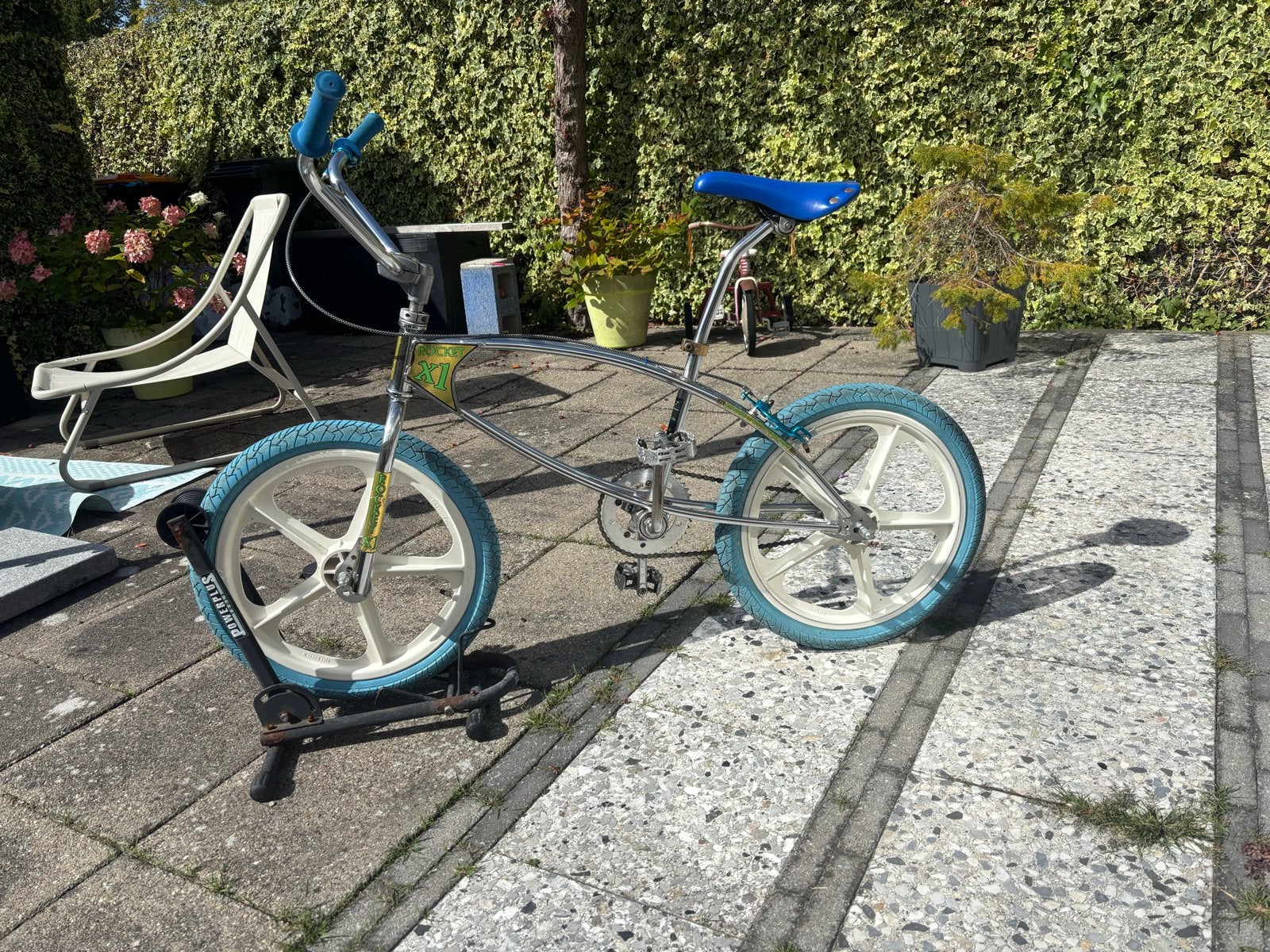 Vintage Rocket X1 BMX Fiets - Skyway Tuff Wheel II, Ophalen, Velgrem, Stuur 360° draaibaar, 20 tot 24 inch