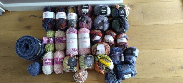 XL pakket Kwaliteits verloop Garens vnl LANA GROSSA, Ophalen of Verzenden, Nieuw, Breien of Haken, Wol of Garen