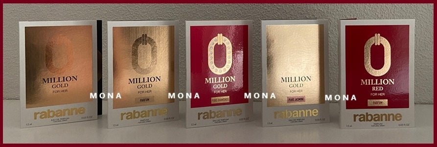 Million Gold for Her set 4 parfum samples proefjes testers, Verzenden, Nieuw