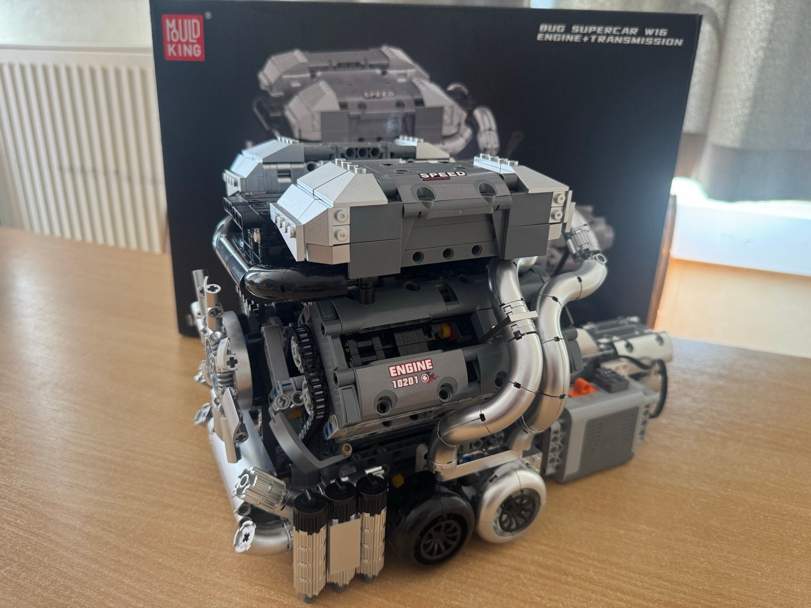 Mould King Bugatti W16 Motor + Transmissie Bouwset, Ophalen of Verzenden, Zo goed als nieuw, Overige merken