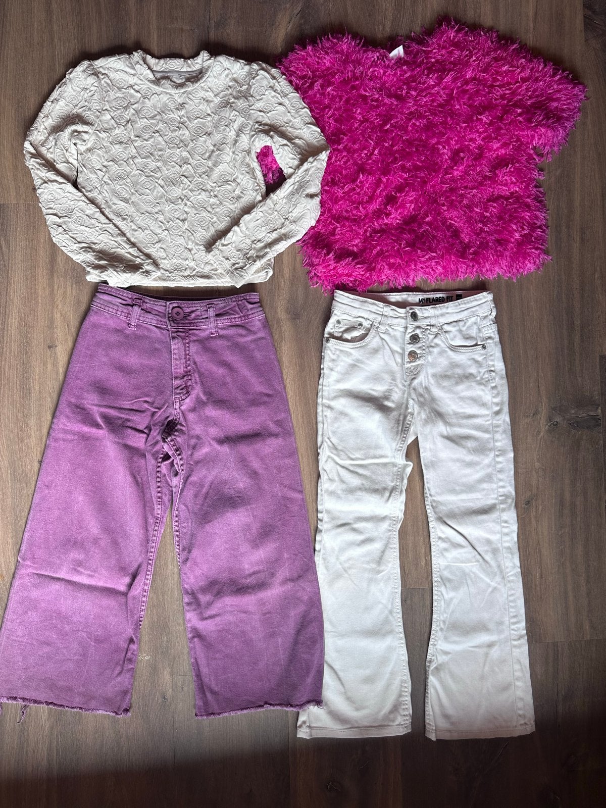 Set van 2 broeken en 2 truien maat 122, Kleding | Dames, Meerkleurig, Ophalen of Verzenden, Maat 36 (S), Lang