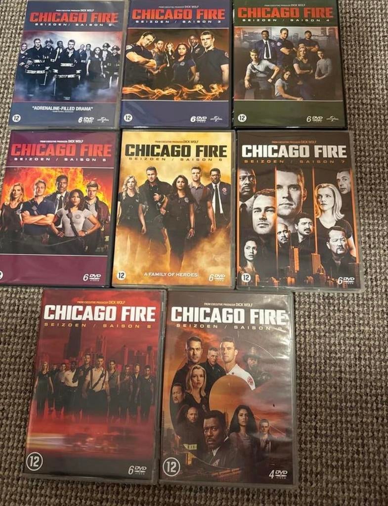 Chicago Fire DVD Boxsets Seizoen 2 t/m 9, Boxset, Drama, Ophalen of Verzenden, Zo goed als nieuw
