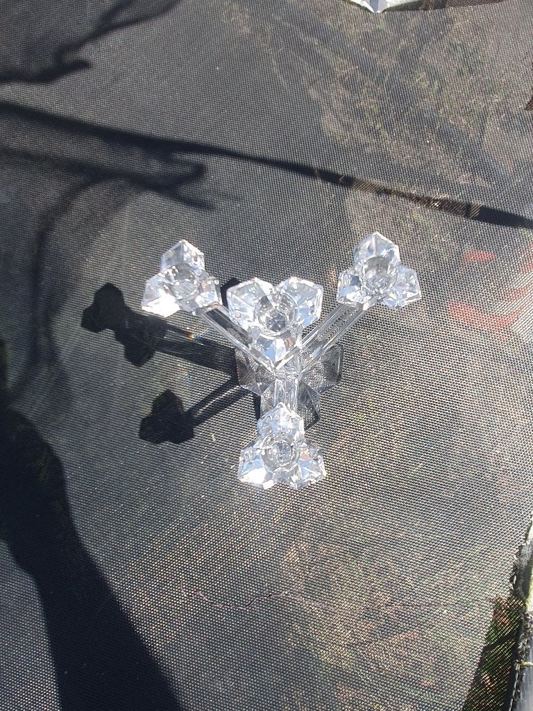 Villeroy en Boch crystal kandelaar, Antiek en Kunst, Ophalen of Verzenden, Kristal