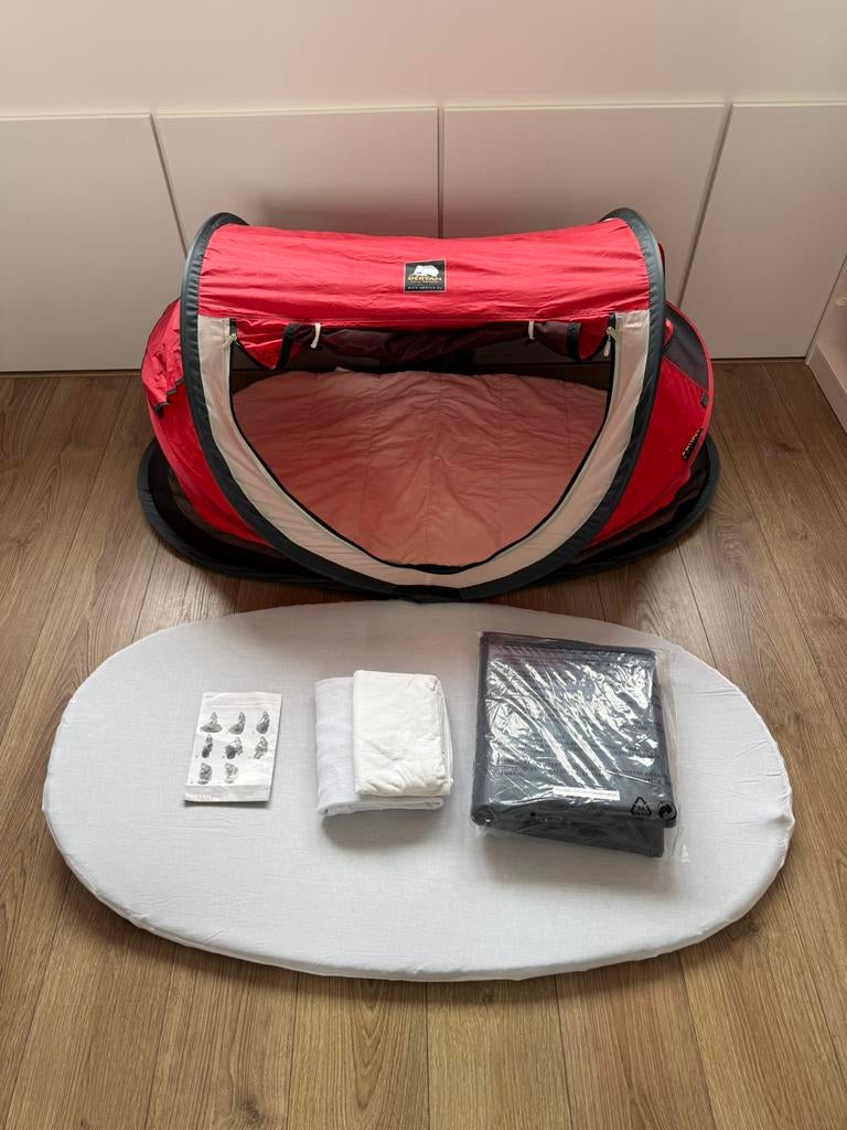 Deryan peuter rood, Caravans en Kamperen, Tenten, Ophalen, Zo goed als nieuw, Tot en met 2