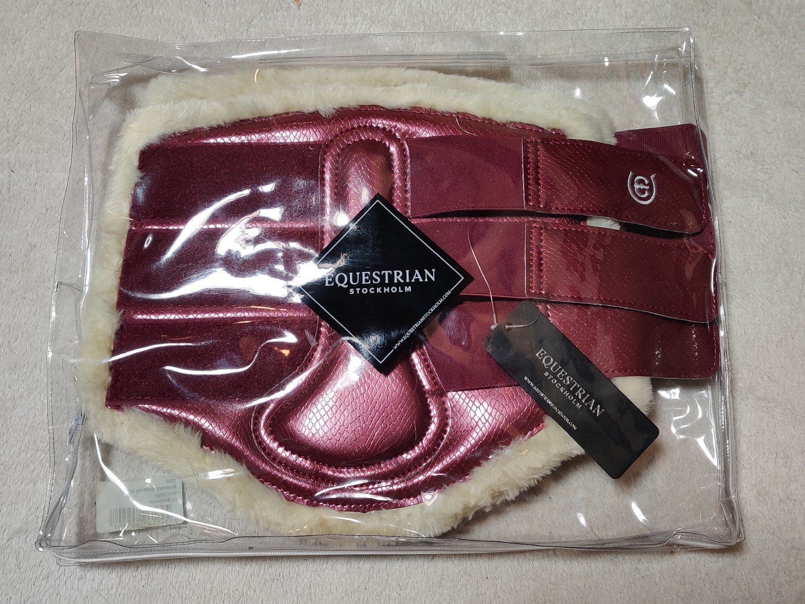 Equestrian Stockholm Bordeaux beschermer L/Full, Nieuw, Schokabsorberend, Ophalen of Verzenden, Peesbeschermers