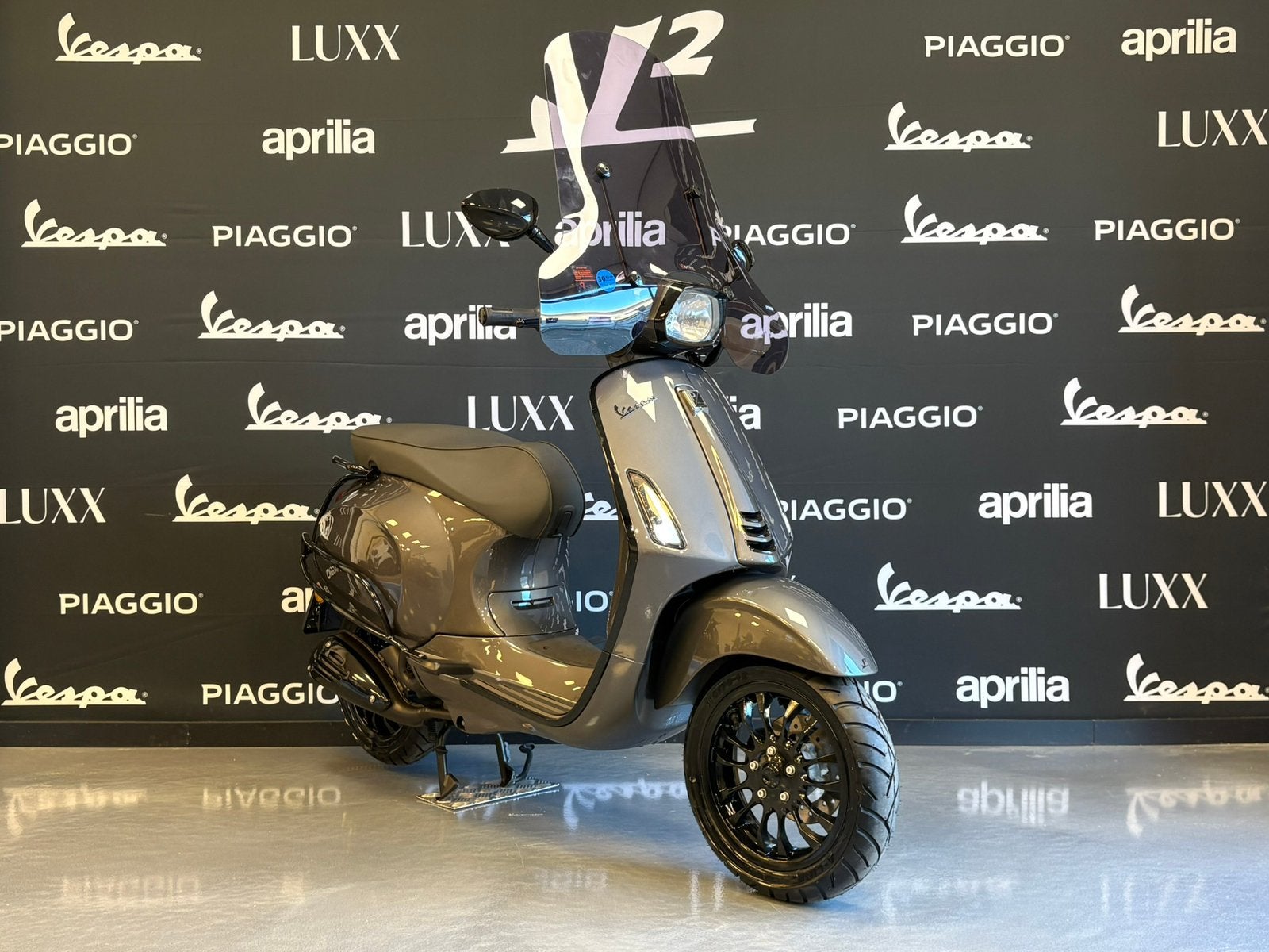 Vespa Sprint | Agaat Grijs | Brom | 2015 | 11148 km, Gebruikt, ., Ophalen of Verzenden, .