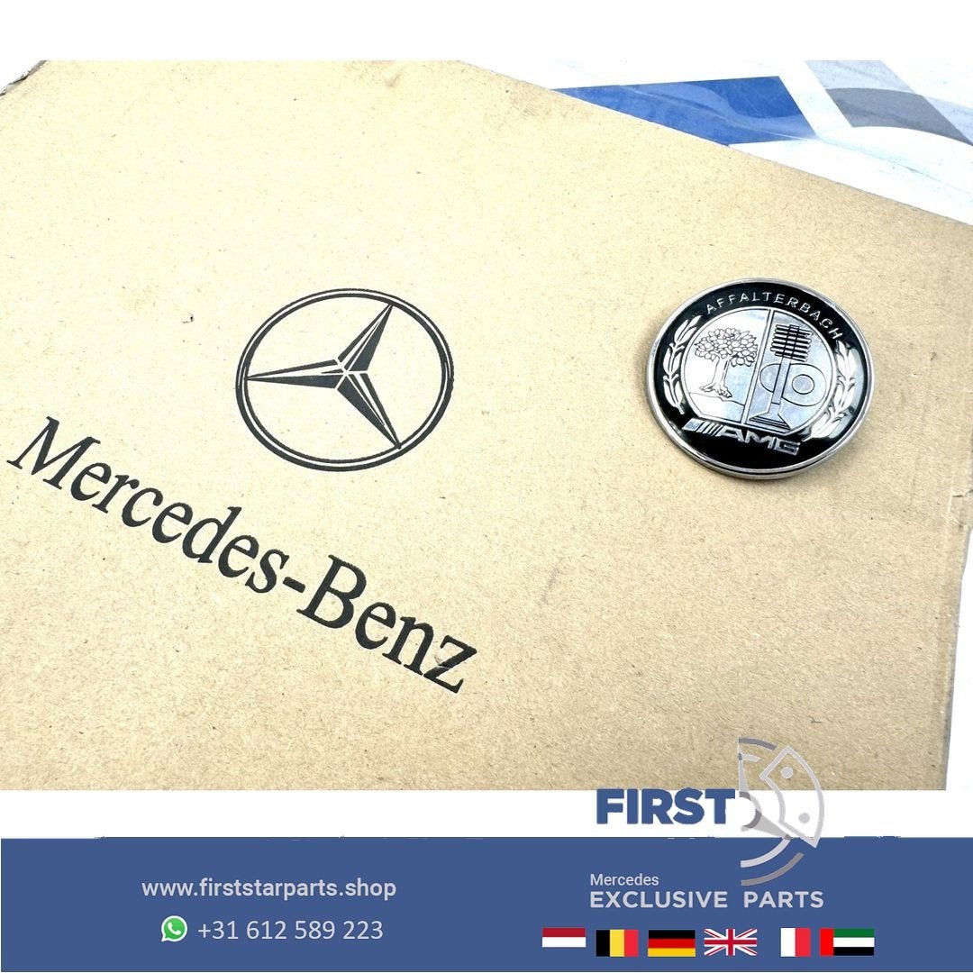 Mercedes AMG AFFALTERBACH EMBLEEM VOORBUMPER LOGO BADGE A45, Gebruikt, -, Ophalen of Verzenden, -