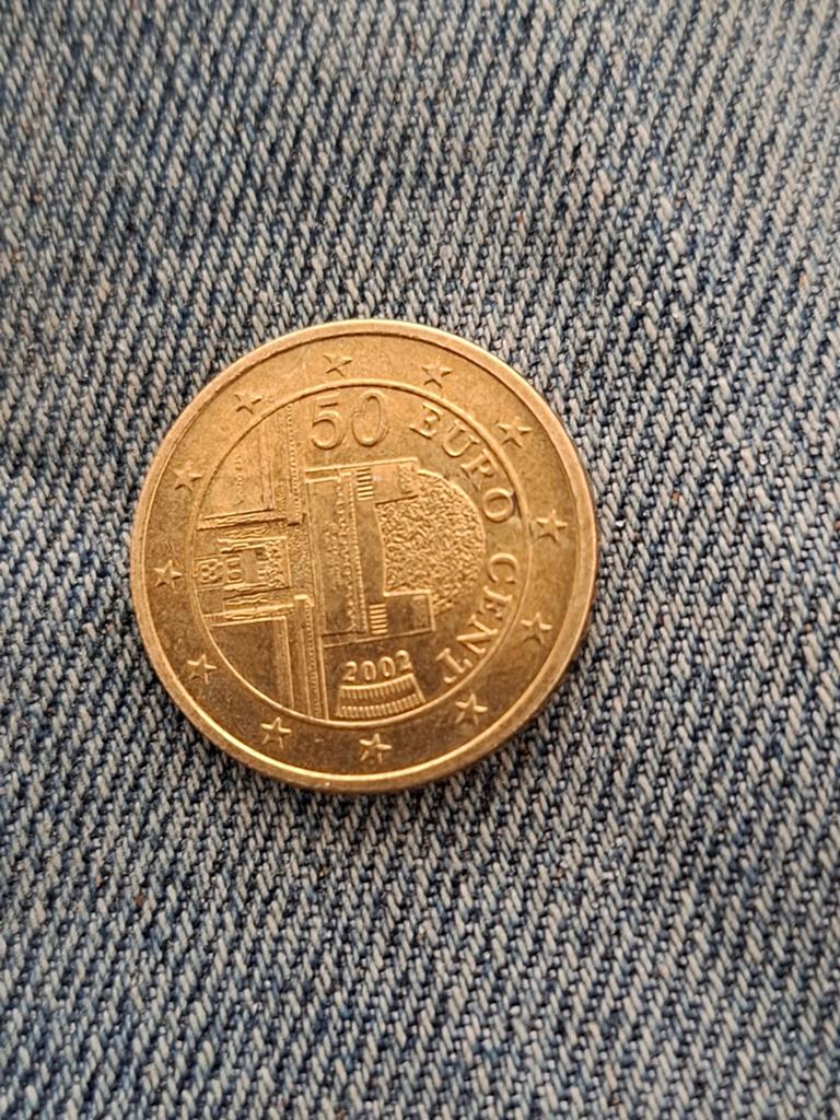 Zeldzame 50 Eurocent munt 2002 uit Finland, Ophalen of Verzenden, Finland, 50 cent, Losse munt
