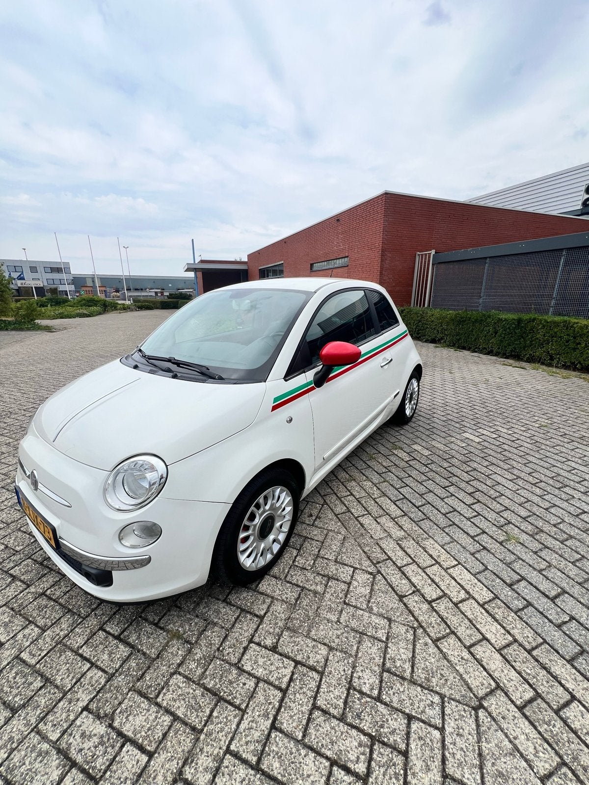Fiat 500 1.4 16V 2008 Wit, Voorwielaandrijving, 31 €/maand, 4 cilinders, 100 pk