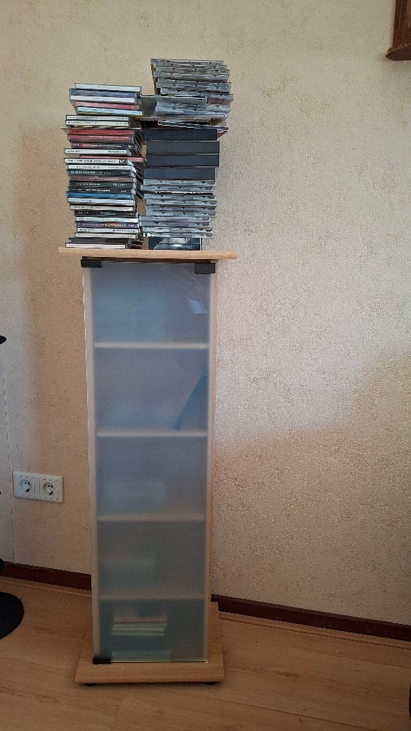 Cd dvd kast, Ophalen, Gebruikt, 75 tot 150 discs, Hout
