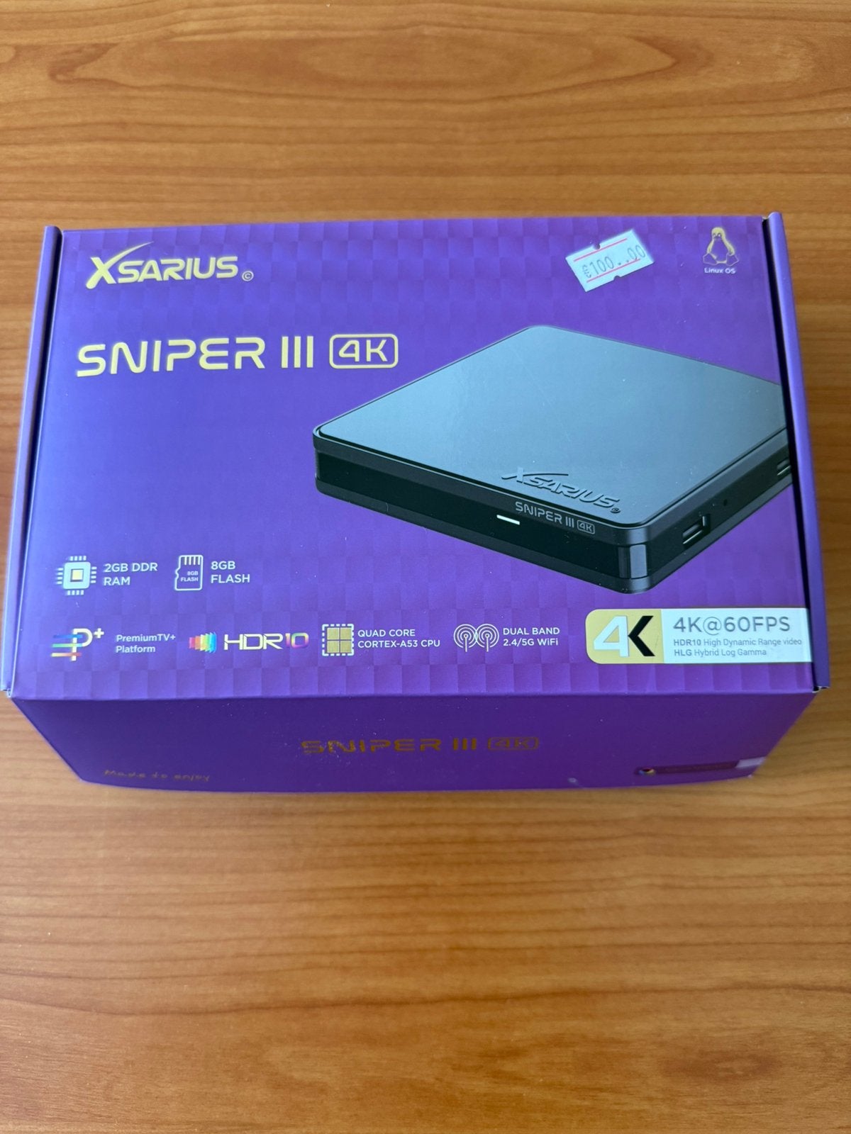 Xsarius Sniper III 4k Media streamer, Verzenden, Zo goed als nieuw
