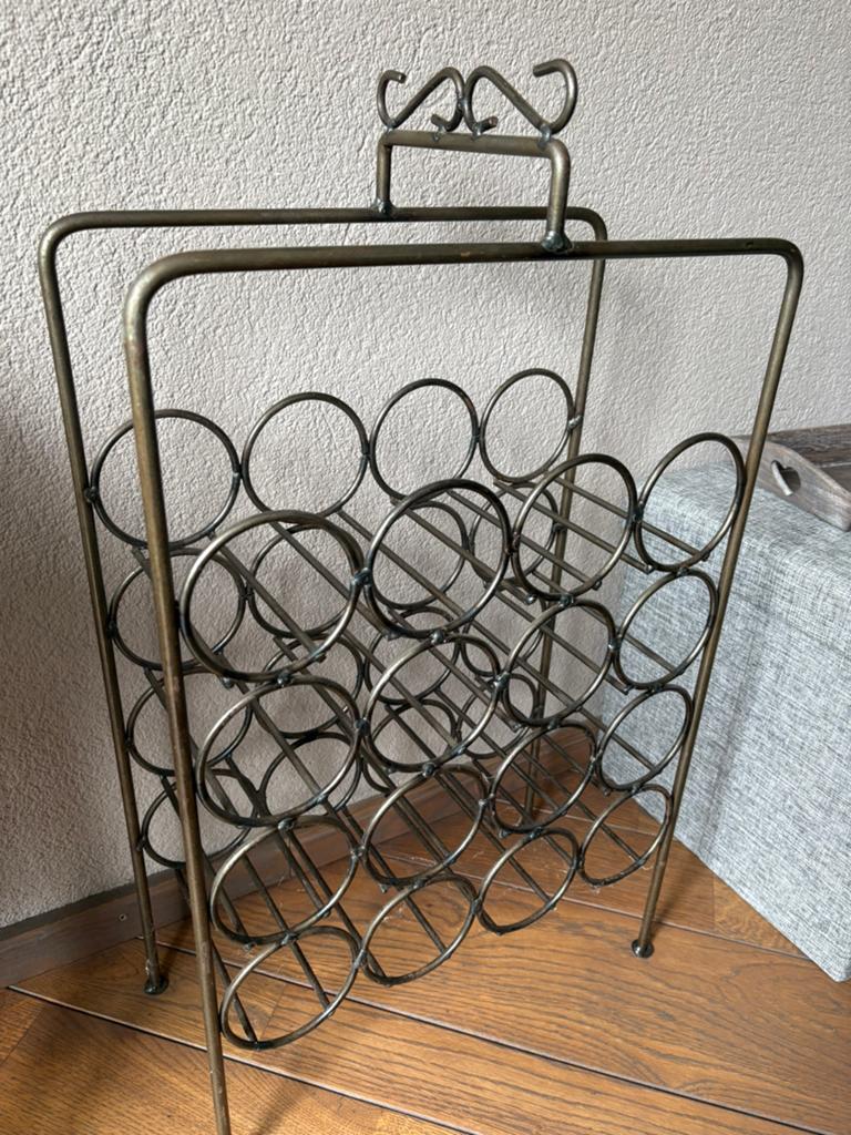 Wijnrek smeedijzer, Huis en Inrichting, Woonaccessoires | Wijnrekken, Ophalen of Verzenden, Zo goed als nieuw, Metaal, Minder dan 50 cm