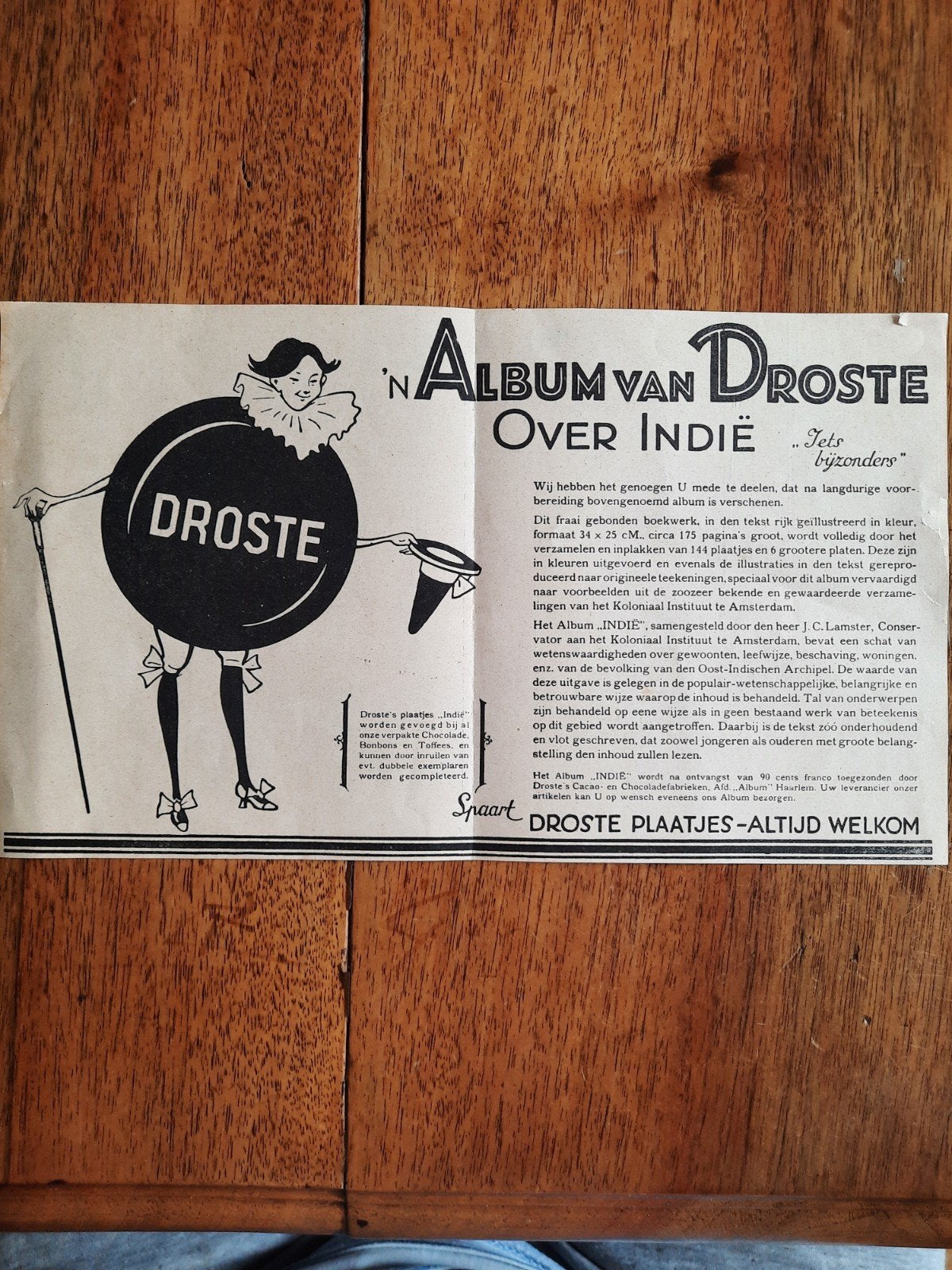 Droste krant reclame, denk 1936., Ophalen of Verzenden, Gebruikt, Overige, Droste