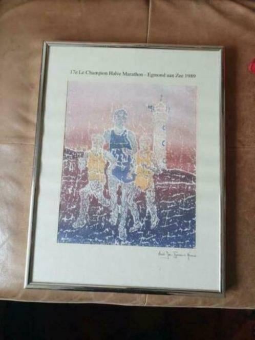 Steendruk halve marathon Egmond Bert Jan Tjassens Keiser 89, Ophalen