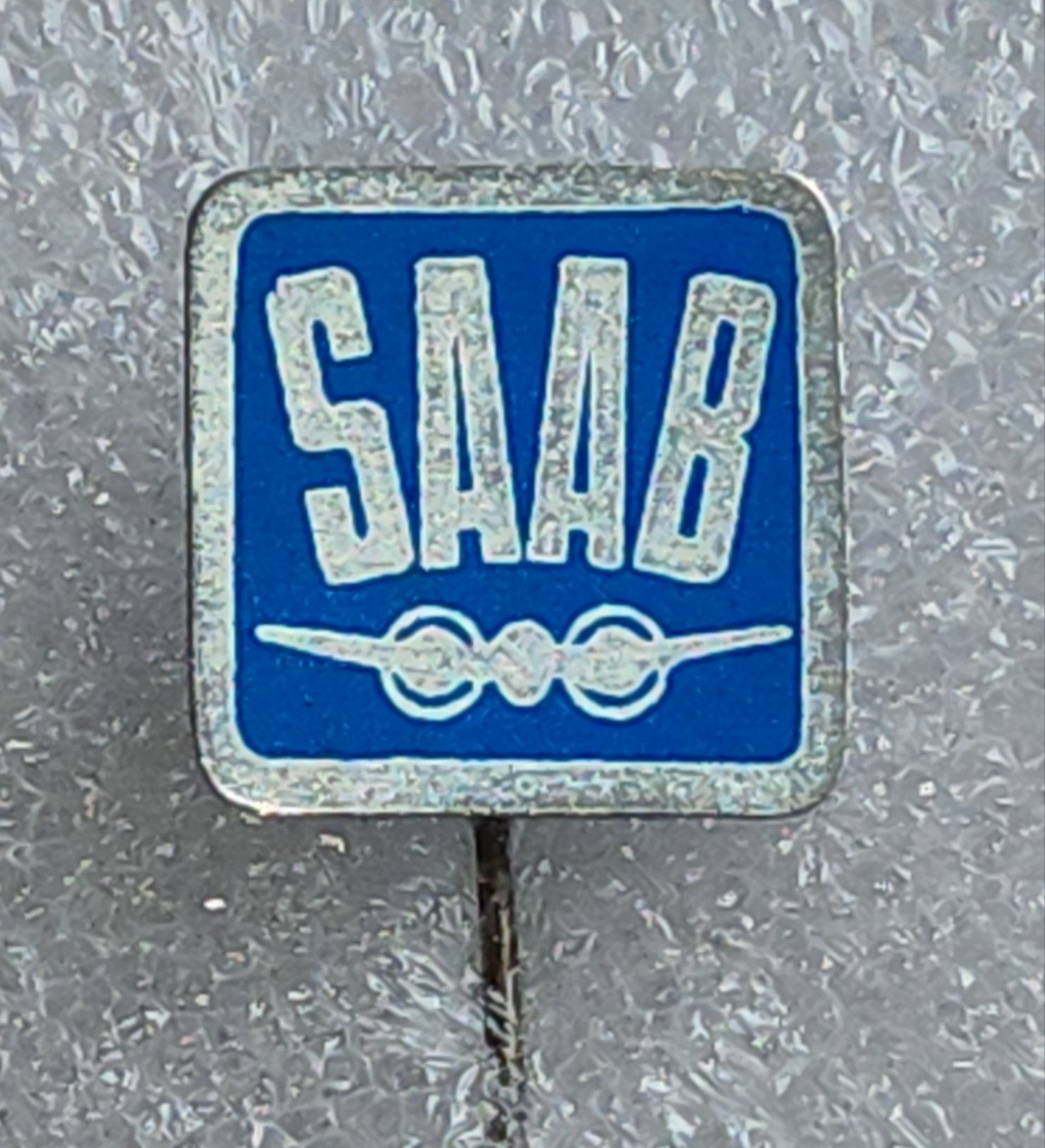 Vintage SAAB Speldje, Verzamelen, Ophalen of Verzenden, Gebruikt, Merk, Speldje of Pin