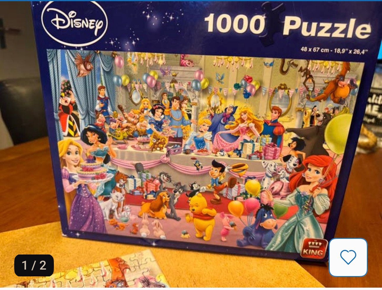 Disney puzzel, Ophalen, 500 t/m 1500 stukjes, Zo goed als nieuw