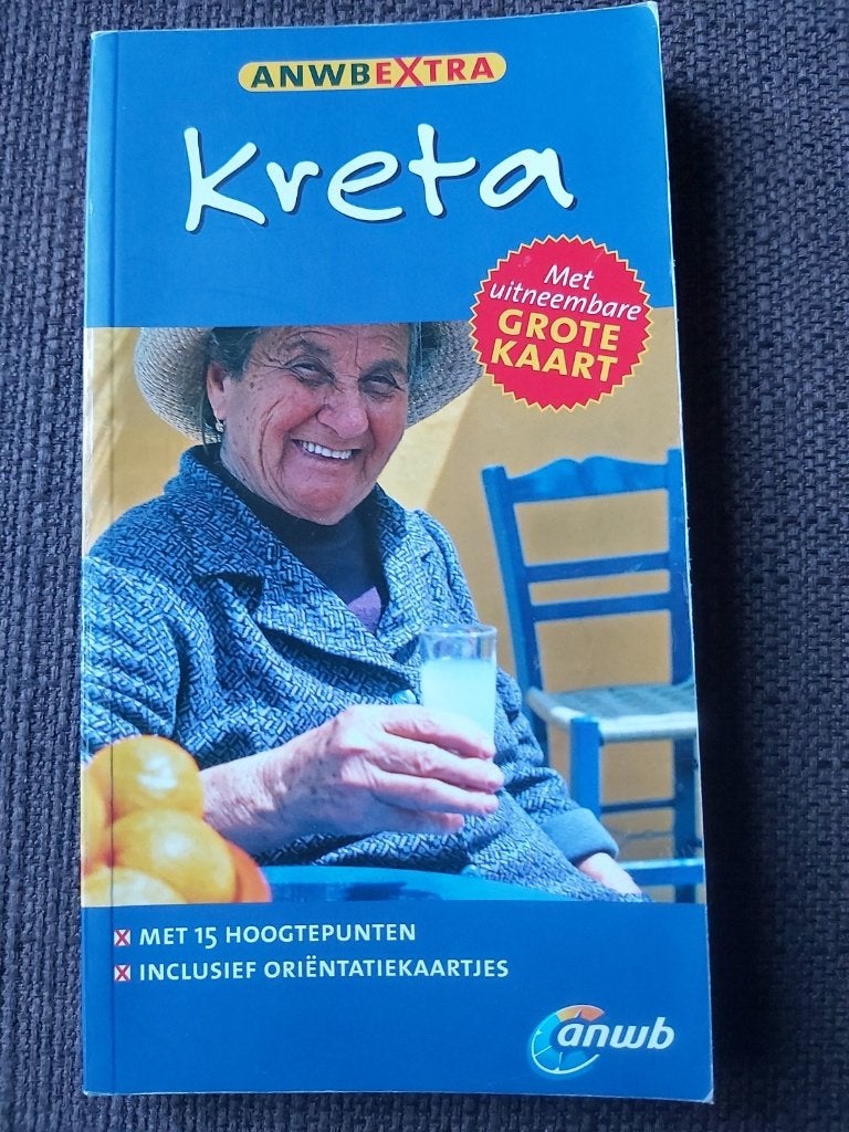 ANWB Extra Kreta Reisgids met uitneembare kaart, Europa, Ophalen of Verzenden, Reisgids of -boek, ANWB
