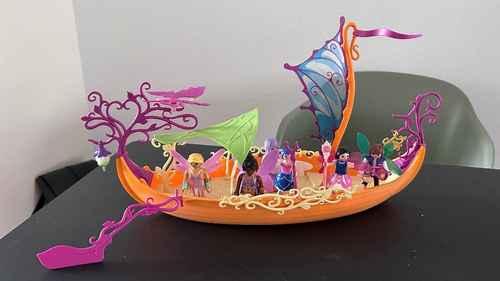 Playmobil feeen/elfen boot set, Ophalen, Losse onderdelen, Fantasy, Zo goed als nieuw