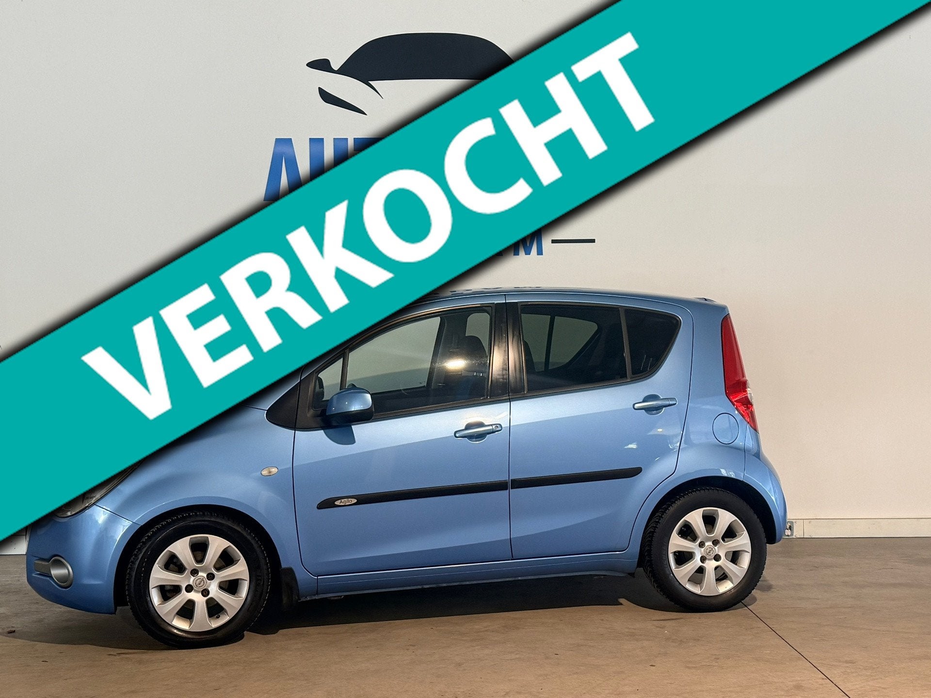 Opel Agila 1.2 Enjoy AUTOMAAT 102.381 KM NAP, Auto's, 4 cilinders, Blauw, Origineel Nederlands, Bedrijf